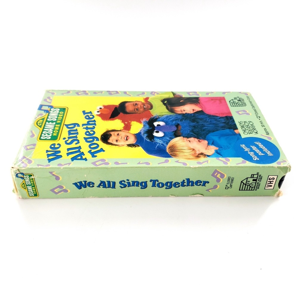 Sesame Street Home Video We All Sing Together VHS No Lyric Poster - Picture 14 of 16